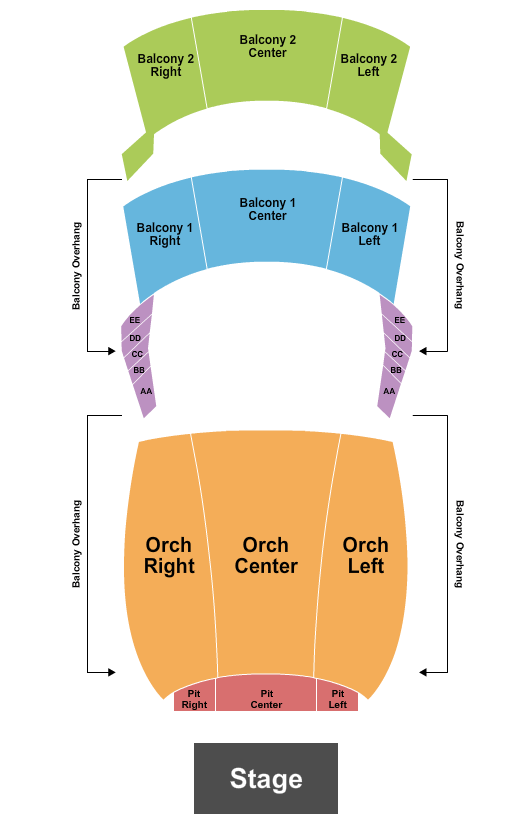 Capital One Hall Journey Seating Chart